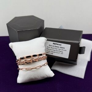 NIB Bomb Party Luxe Layer Bracelets RBP8044 “She’s a Classic Queen” BORG